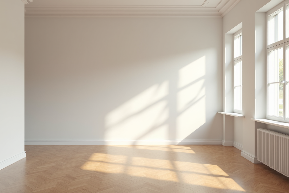 Appartement neuf avec parquet et grandes fenêtres lumineuses