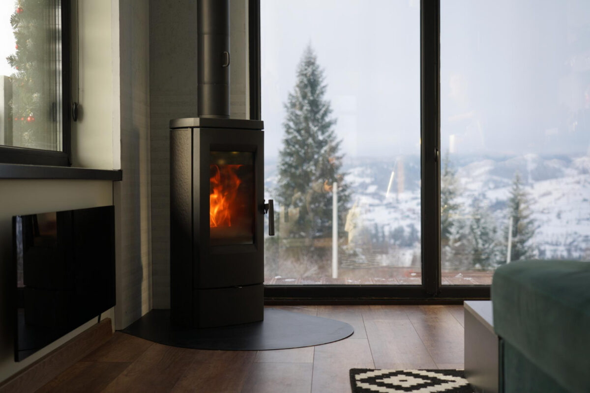 installation d'un poele à granules pour l'hiver